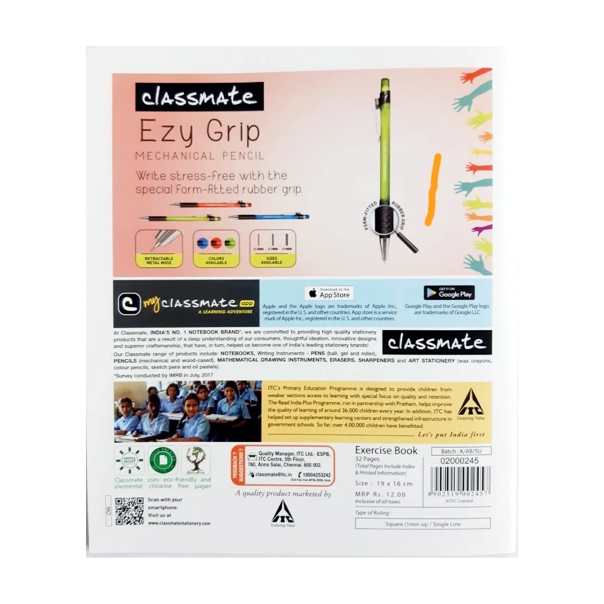Classmate Graph Book 32 Pages Soft Cover 19X16 cm Pack of 1