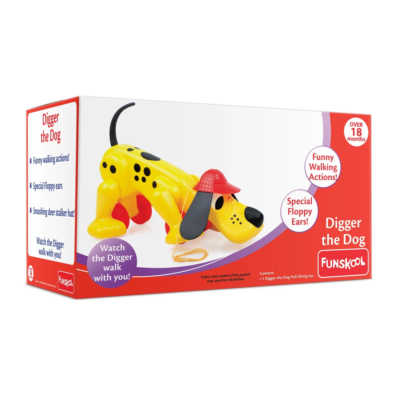 Funskool Giggles Digger The  Dog Multi Colour
