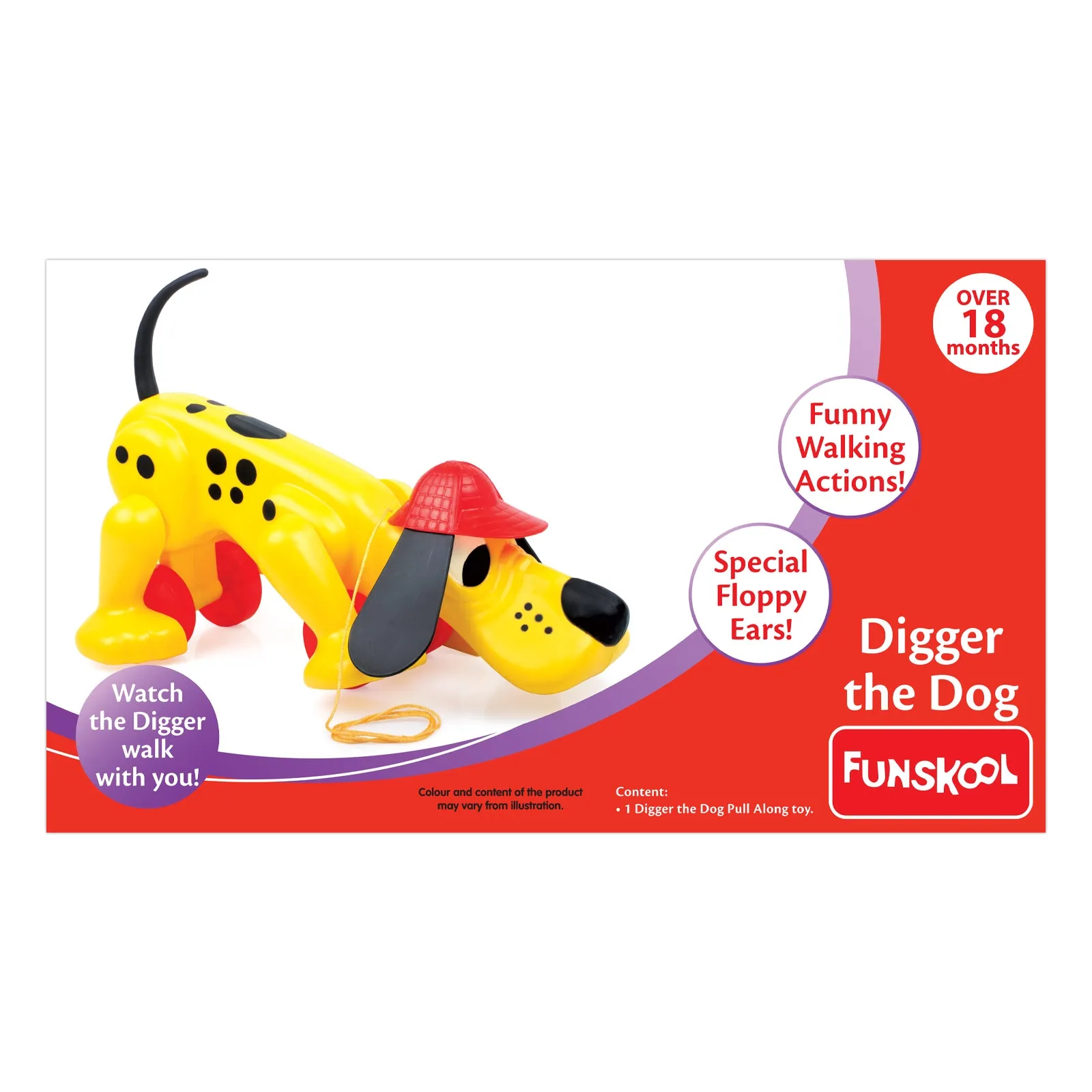 Funskool Giggles Digger The  Dog Multi Colour