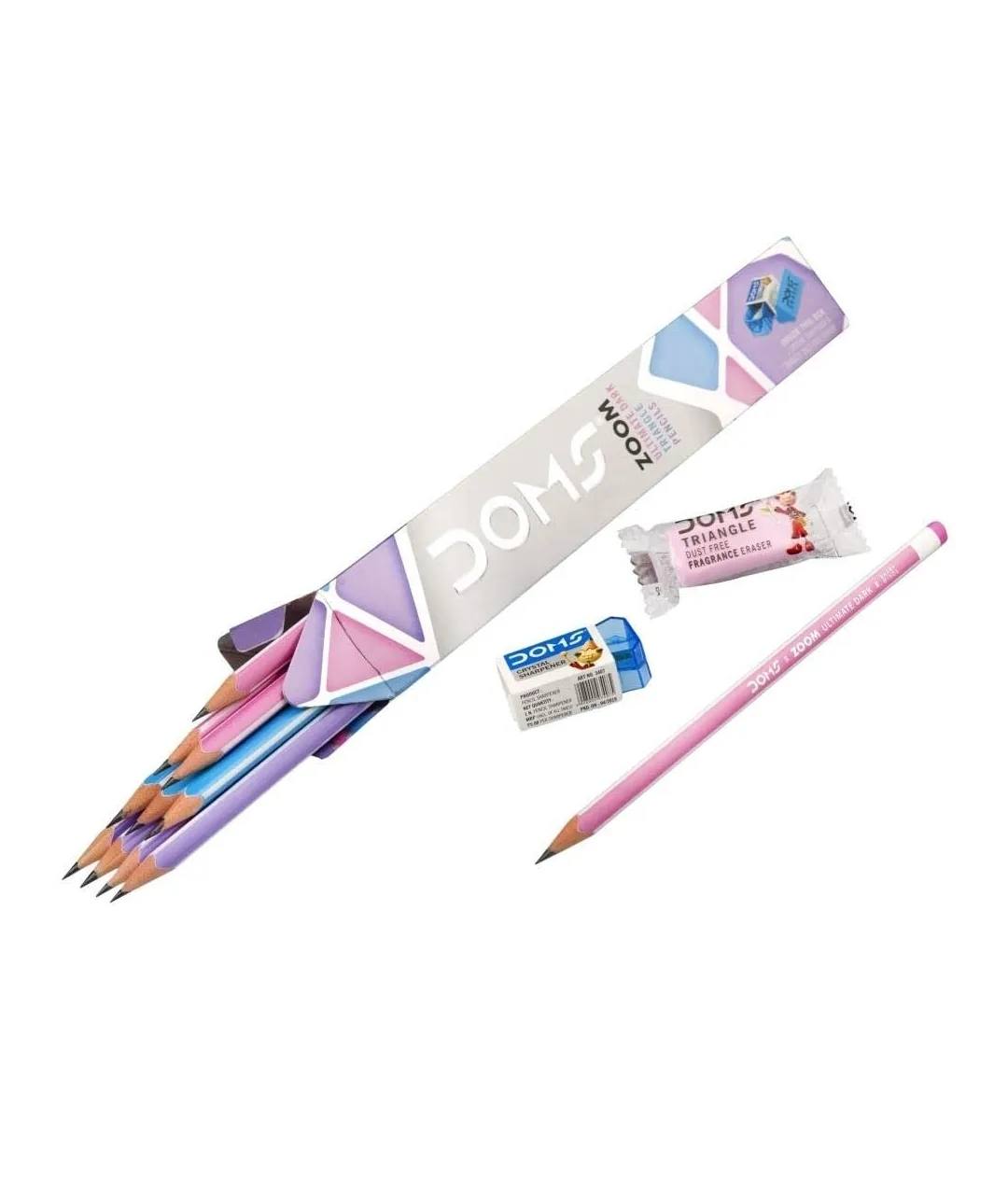 Doms Zoom Triangle Pencil Pack of 10 Pencils