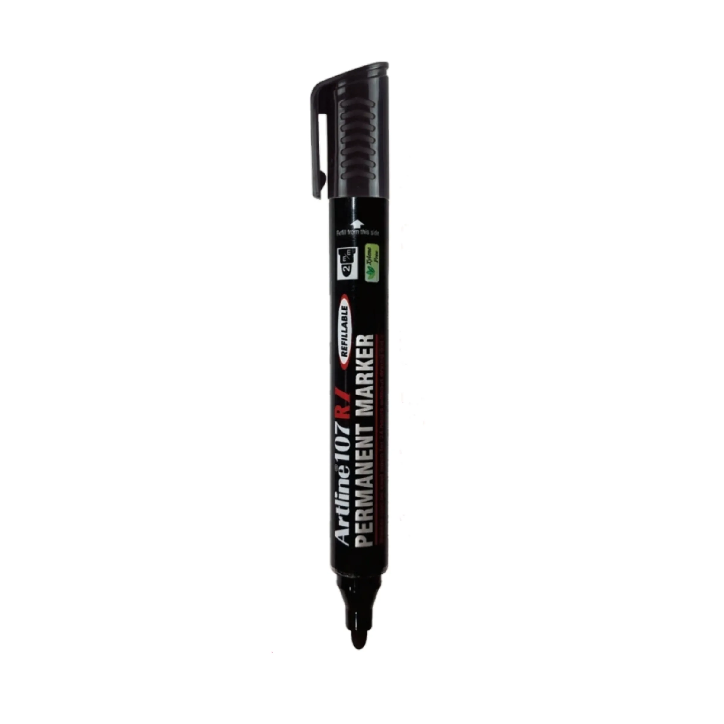 Artline Permanent Marker 107 RI Black Refillable Pack of 1 Marker