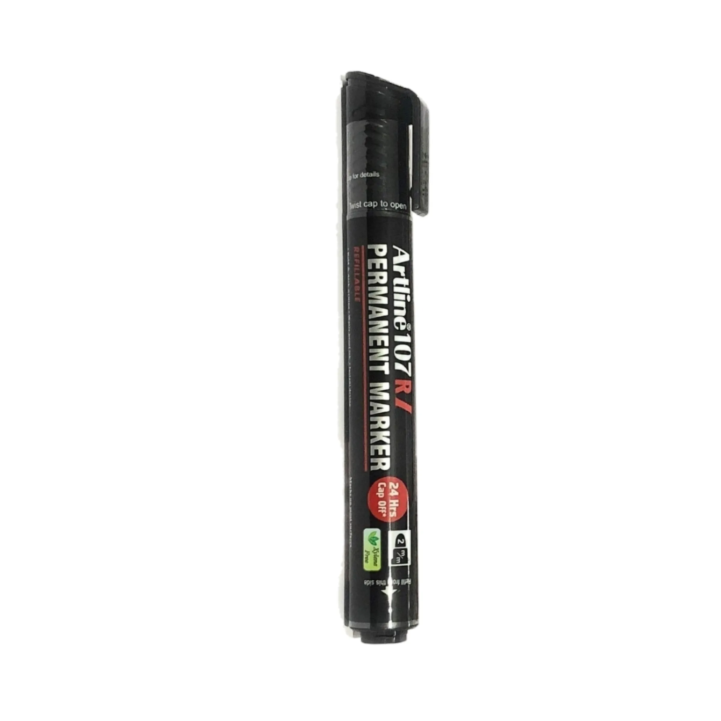 Artline Permanent Marker 107 RI Black Refillable Pack of 1 Marker