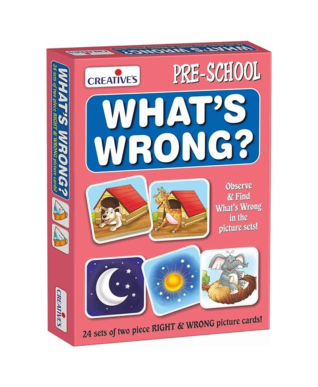 Creatives What's Wrong Card Game Multi Colour 24 Sets of 2 Pieces