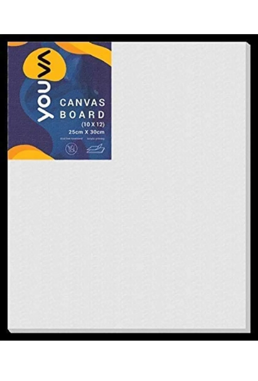Navneet Youva Canvas Board 10X12 Inch Cotton Medium Grain Canvas Board Set of 3