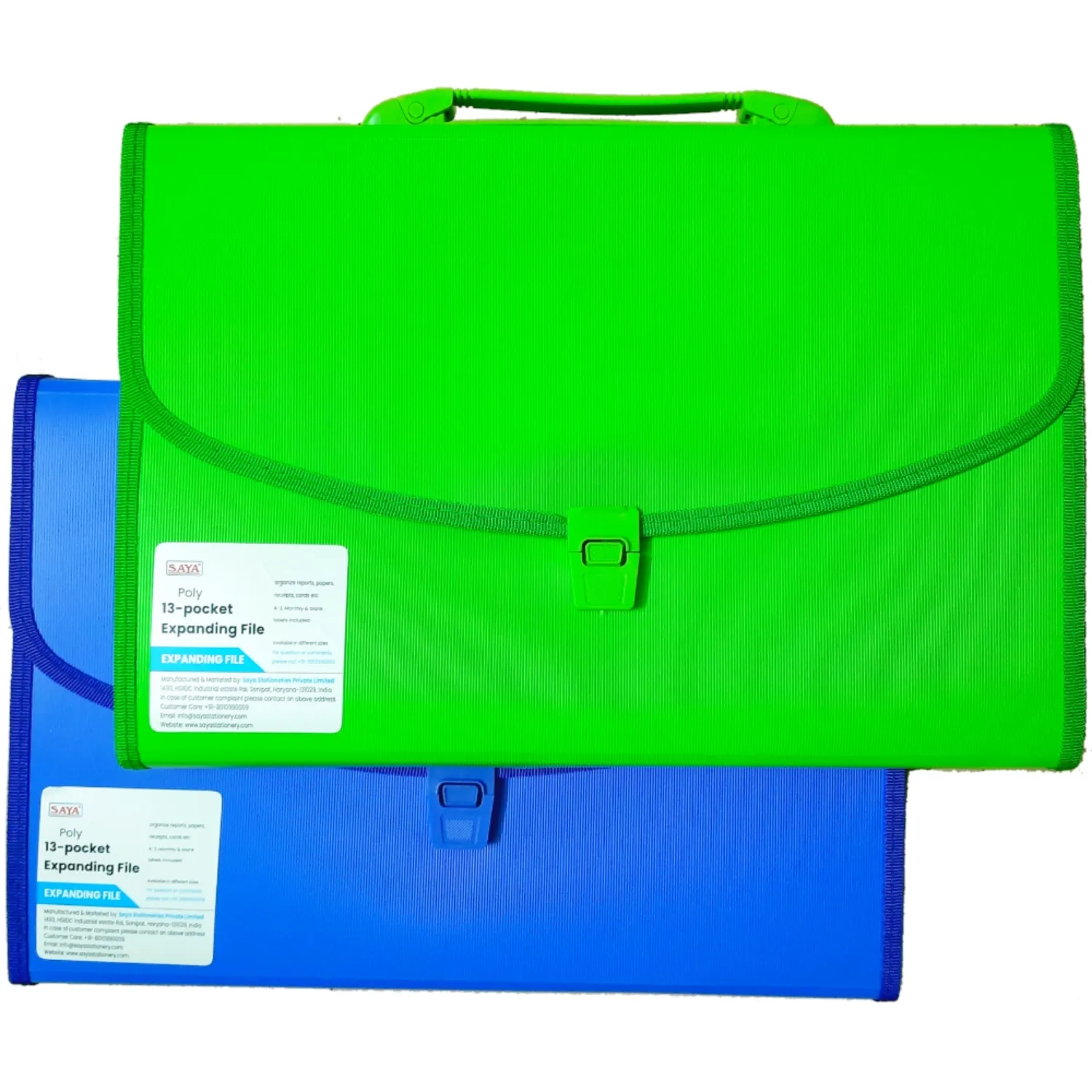 Saya Expanding Bag Vibrant, SY-702F, 13 Pocket, Expanding File, Pack of 1