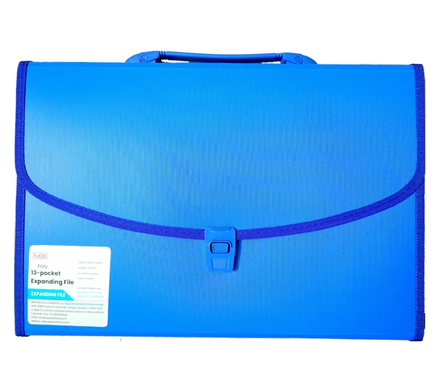 Saya Expanding Bag Vibrant, SY-702F, 13 Pocket, Expanding File, Pack of 1