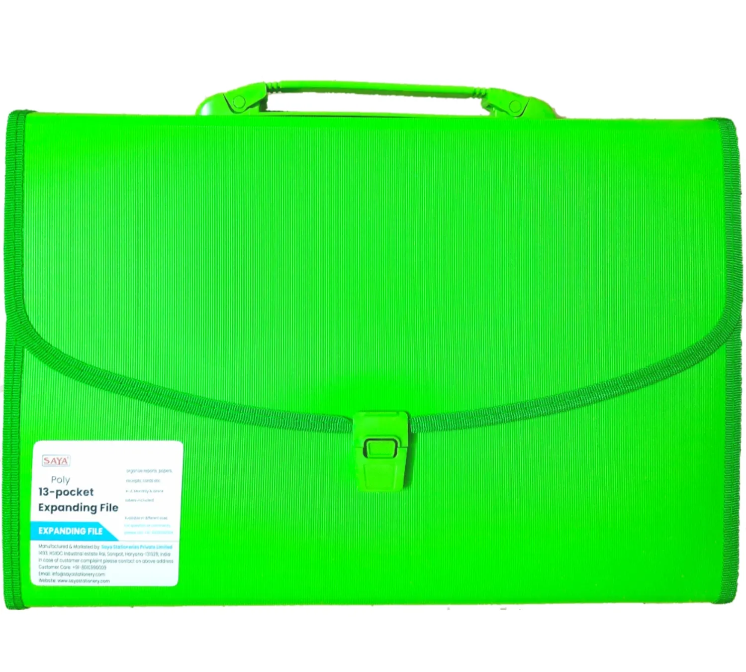 Saya Expanding Bag Vibrant, SY-702F, 13 Pocket, Expanding File, Pack of 1