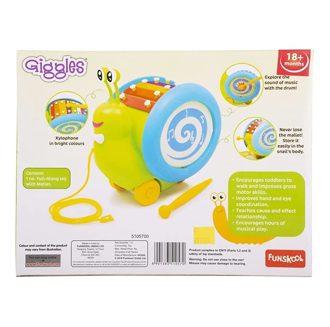 Funskool Giggles Musical Snail Multi Colour
