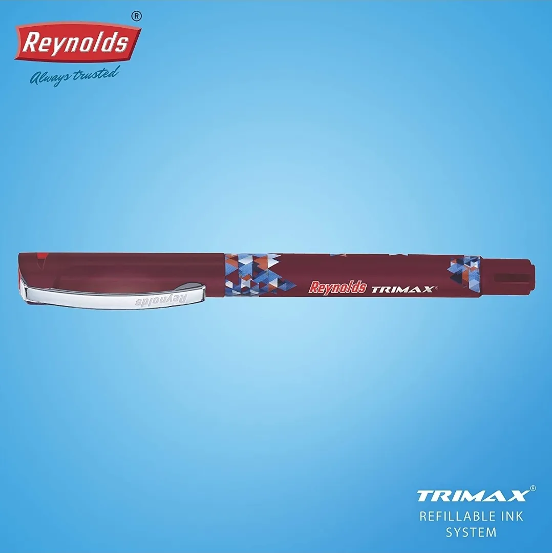 REYNOLDS TRIMAX PEN (RED INK) - PACK OF 3
